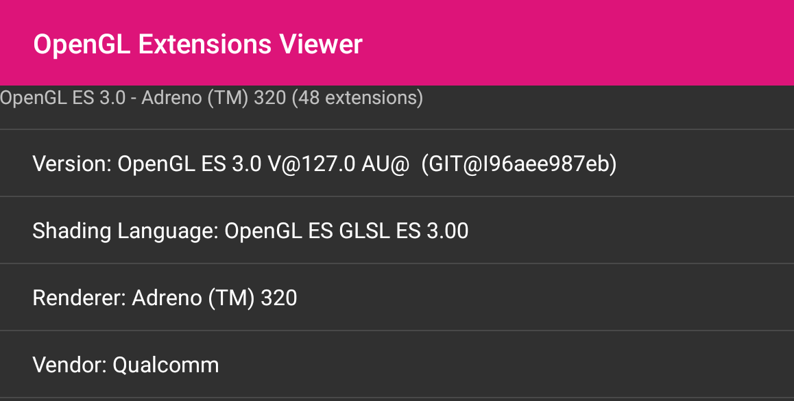 OpenGL Extensions Viewer